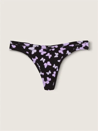 Pink Pamuk Tanga Kulot ön görünüm