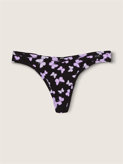 Pink Pamuk Tanga Kulot