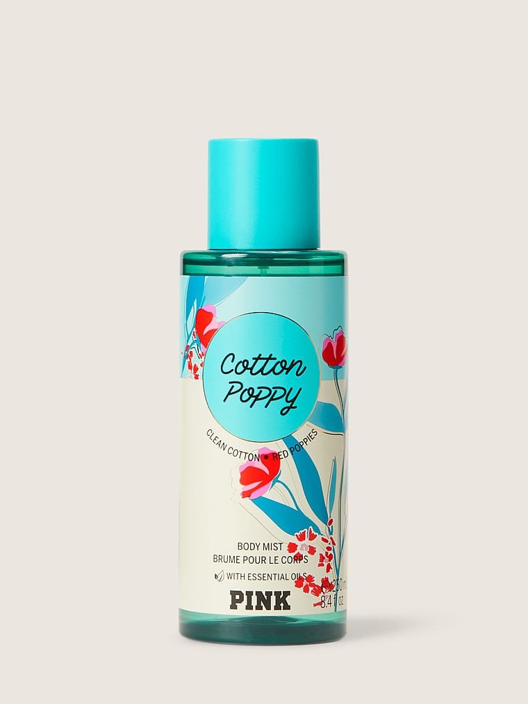 Pink Cotton Poppy Vücut Spreyi arka görünümü