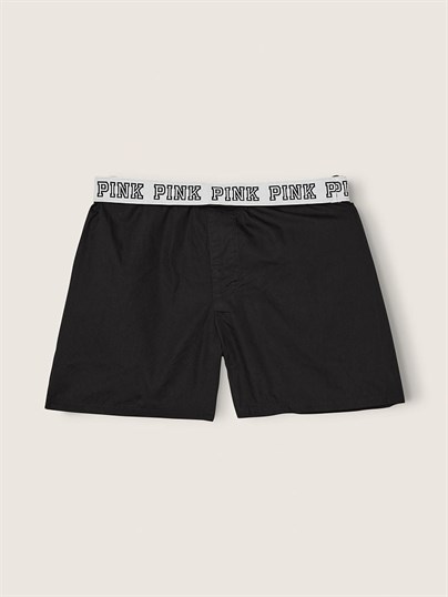 Pink Pamuklu Boxer Sort