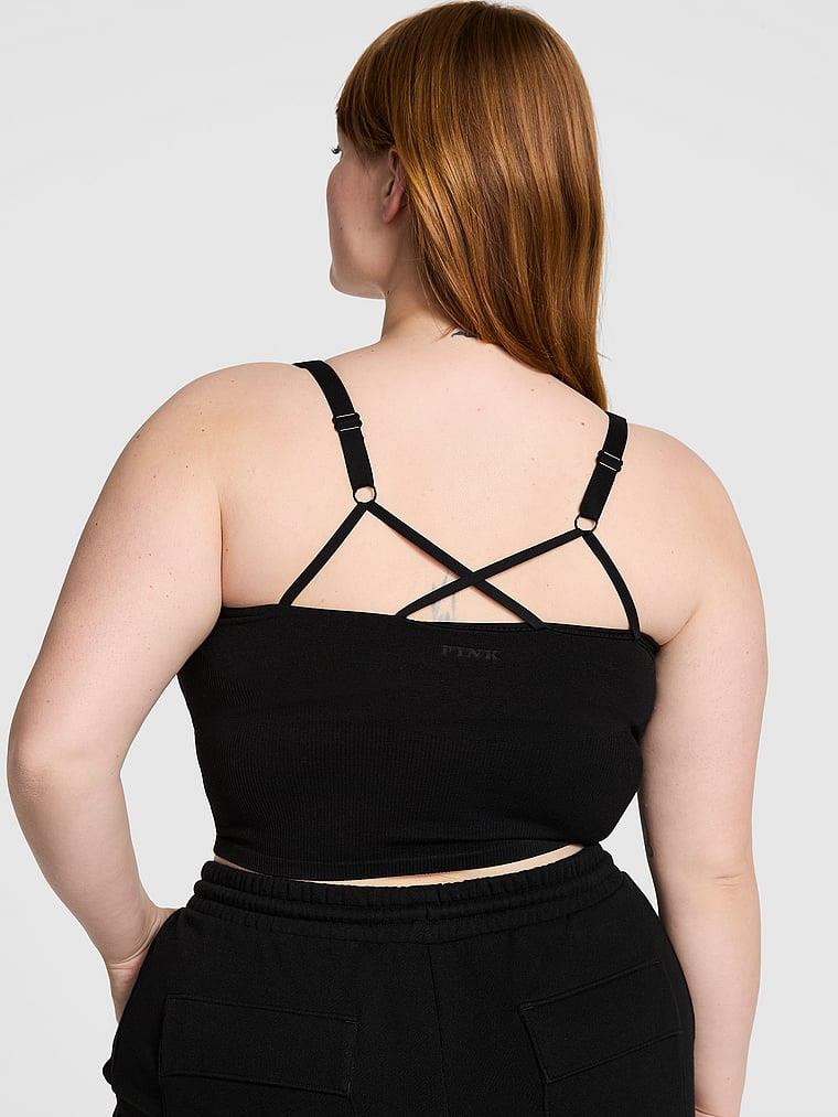 Pink Seamless Kalin Askili Atlet arka görünümü