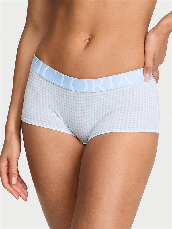 Logo Detayli Pamuklu Boyshort Kulot