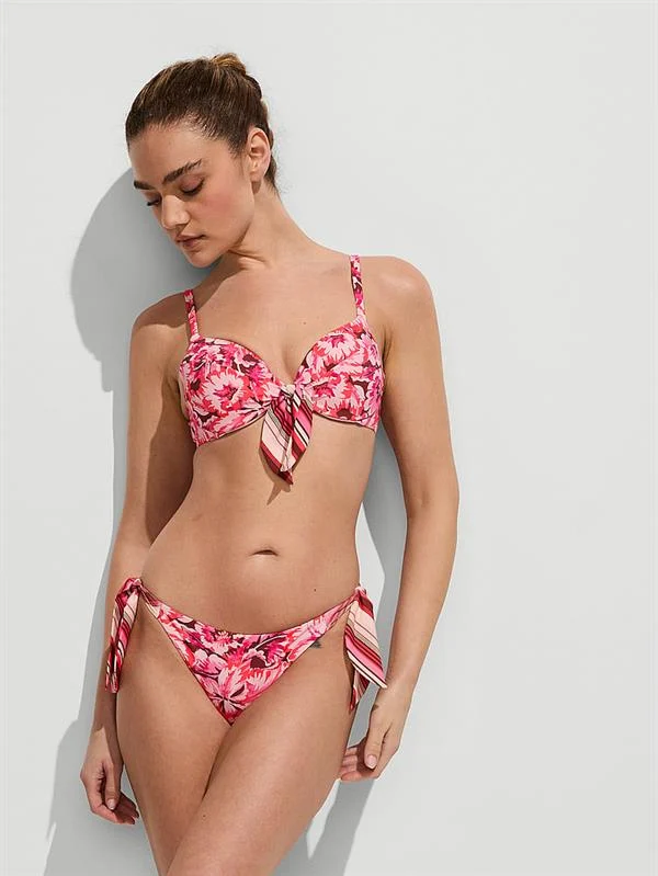 Boho Beach Onu Burgulu Push Up%C2%A0bikini%C2%A0ustu