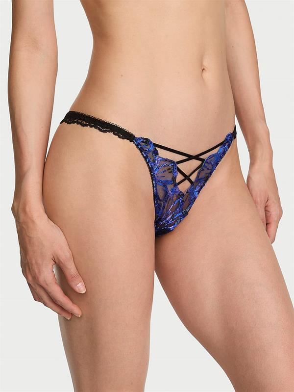 Işıltılı Cicek Islemeli Brazilian Kulot