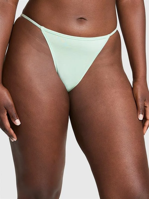 Pink Pamuklu Askili Bikini Kulot