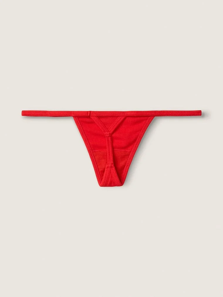 Pink Pamuk V String Kulot arka görünüm