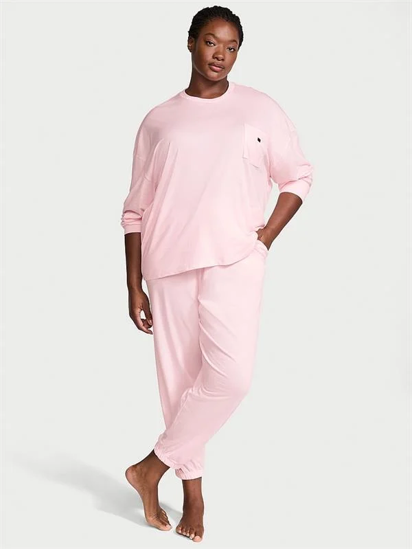 100 Pamuk Uzun Pijama Takimi