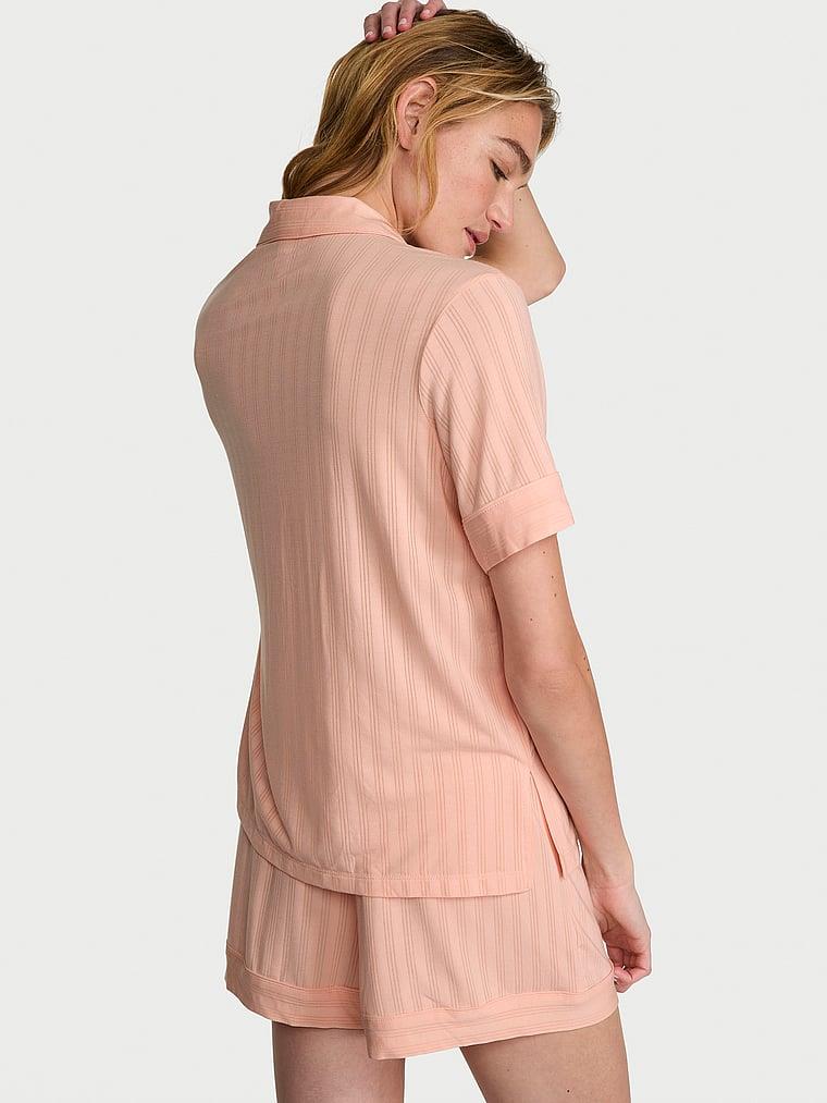 Modal Ultra Ince Sortlu Pijama Takimi arka görünümü