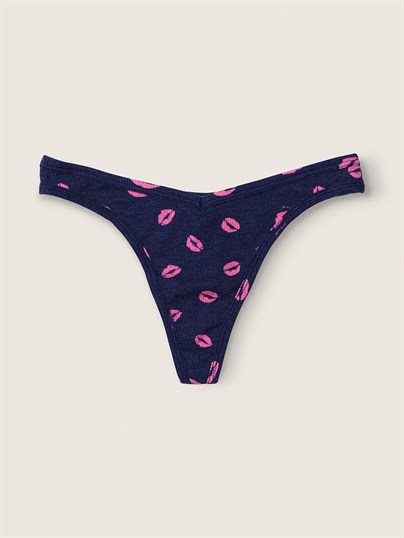 Pink Pamuklu Tanga Kulot