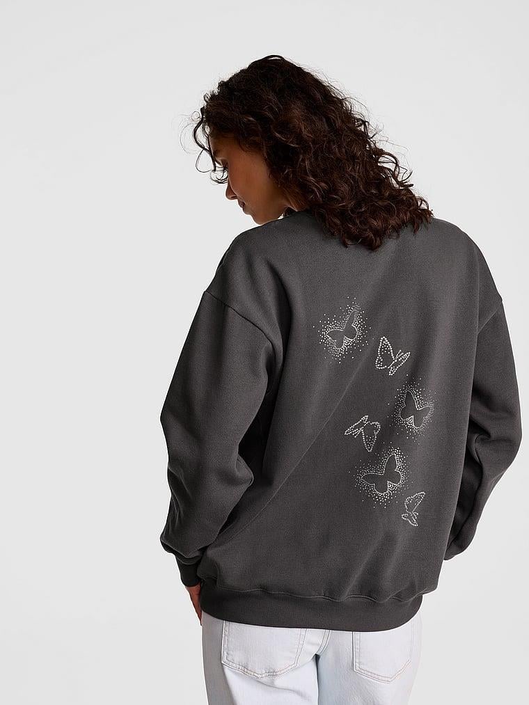 Pink Ivy Oversize Bisiklet Yaka Sweatshirt arka görünümü