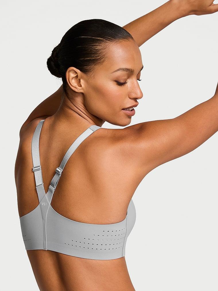 Yeni Stil! Featherweight Max Önden Fermuarli Sporcu Sütyeni arka görünümü
