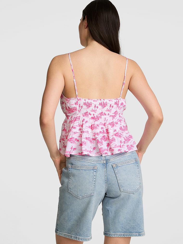 Pink Katmanli Askili Bluz arka görünümü