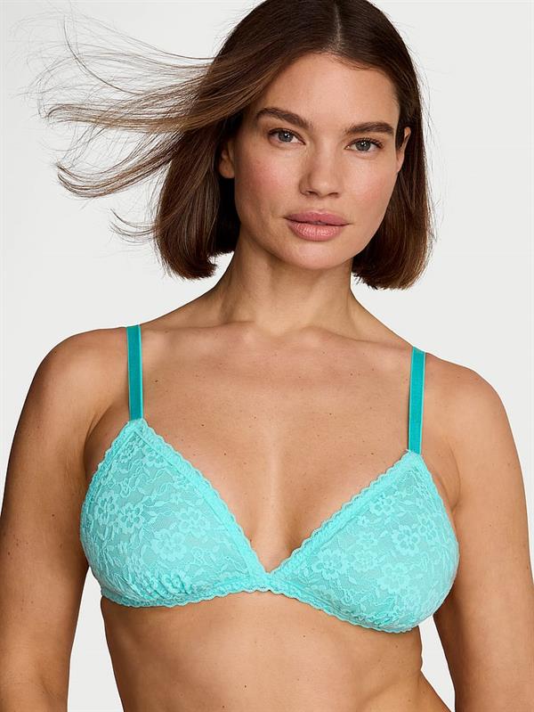 Dantelli Desteksiz Ucgen Bralet ön görünüm