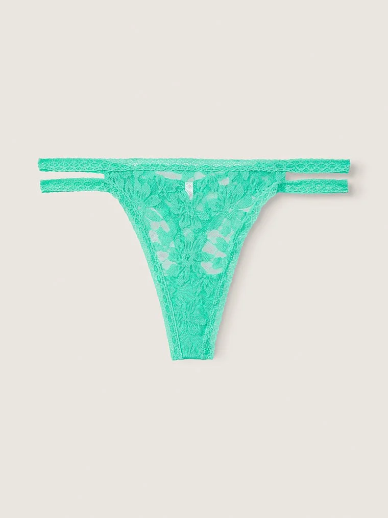 Victorias S Secret Pink Dantelli Askili Tanga arka görünüm