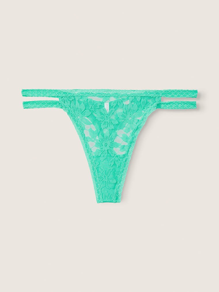Victorias S Secret Pink Dantelli Askili Tanga arka görünümü