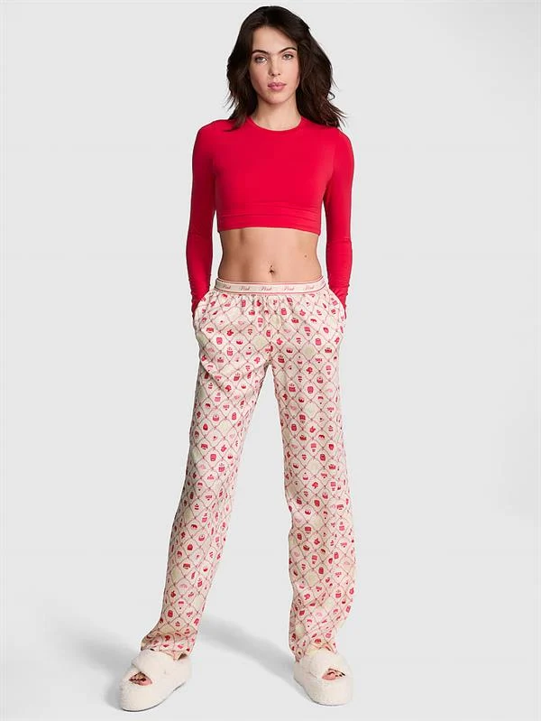Pink Ipeksi Pijama Alti ön görünüm