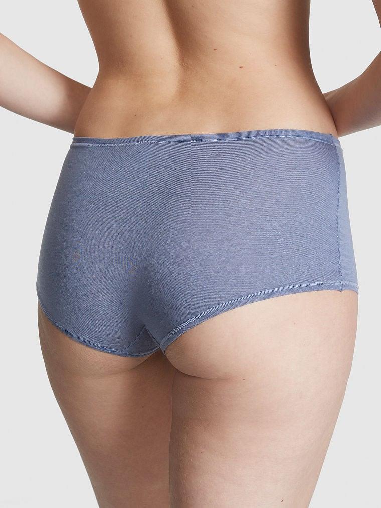 Pink Pamuklu Boyshort Kulot arka görünümü