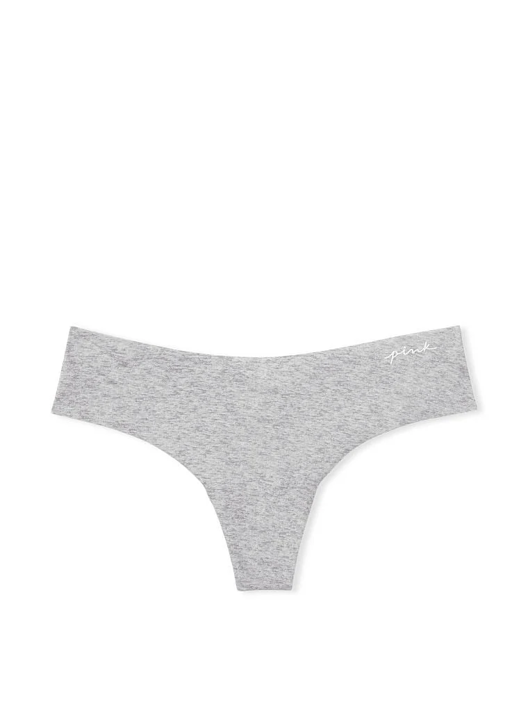 Pink No Show Thong Panty arka görünüm