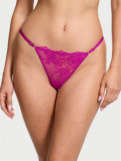 Gul Dantelli Ayarlanabilir V String Kulot