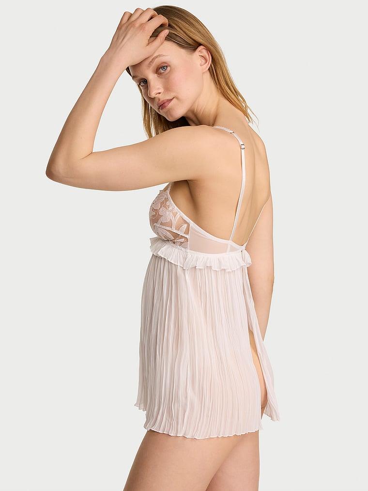 Frou Frou Islemeli Pileli Babydoll Takimi arka görünümü