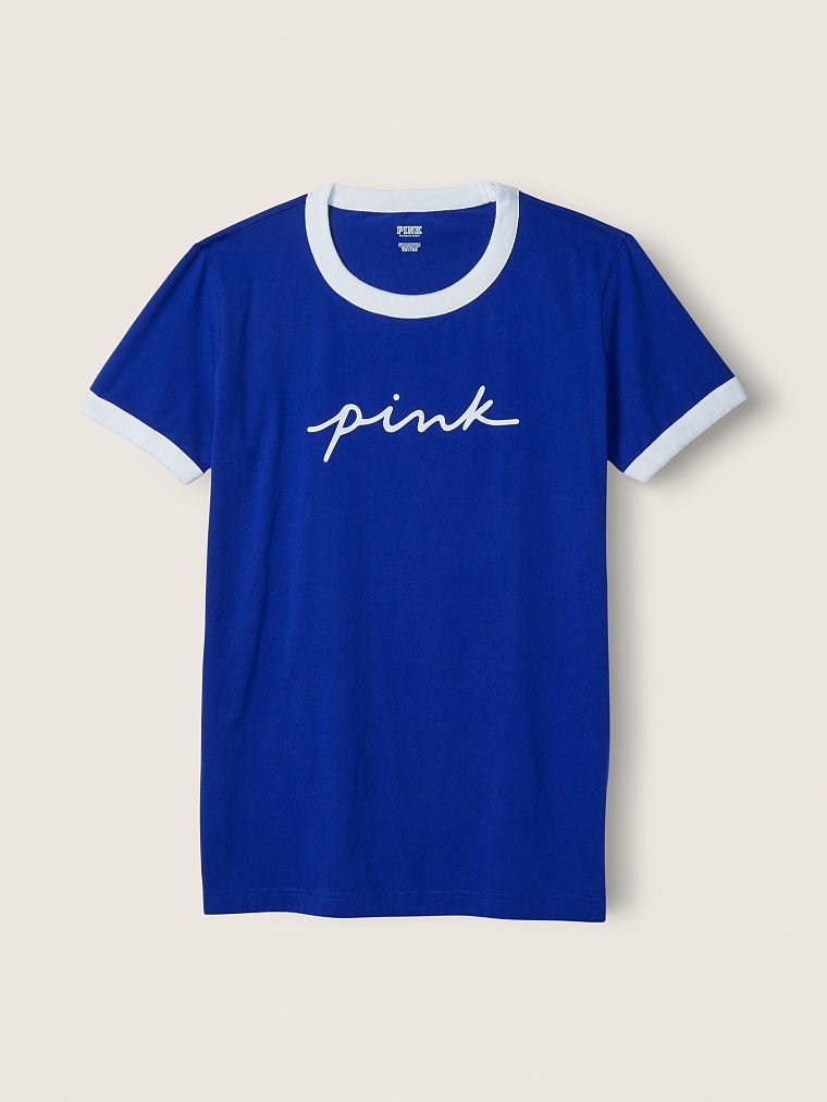 Pink Kampus Ringer Tisort arka görünümü