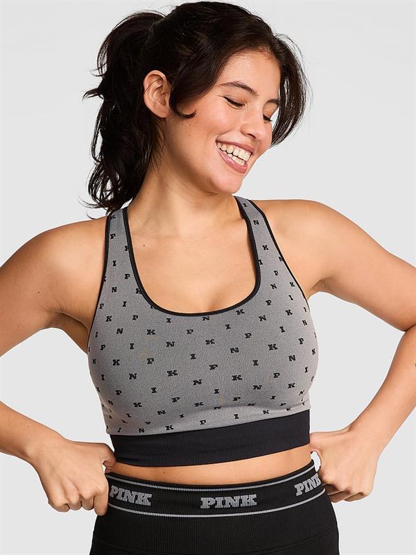 Pink Seamless Cift Yonlu Sporcu Sütyeni