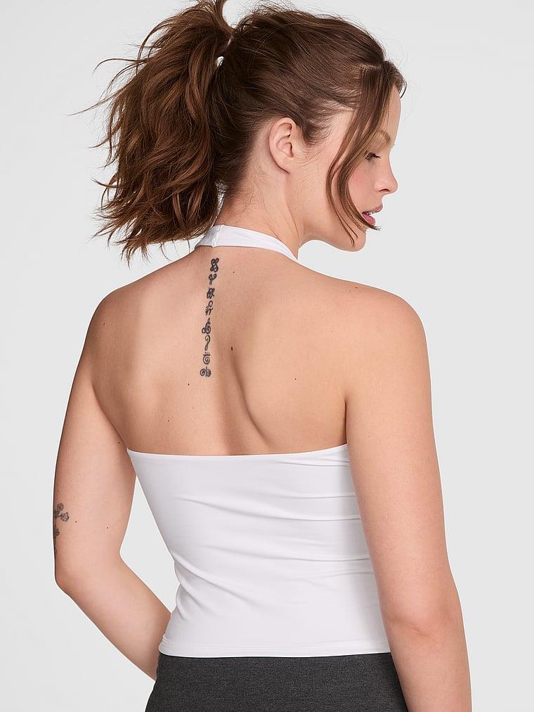 Pink Base Esnek Halter Askili Atlet arka görünümü