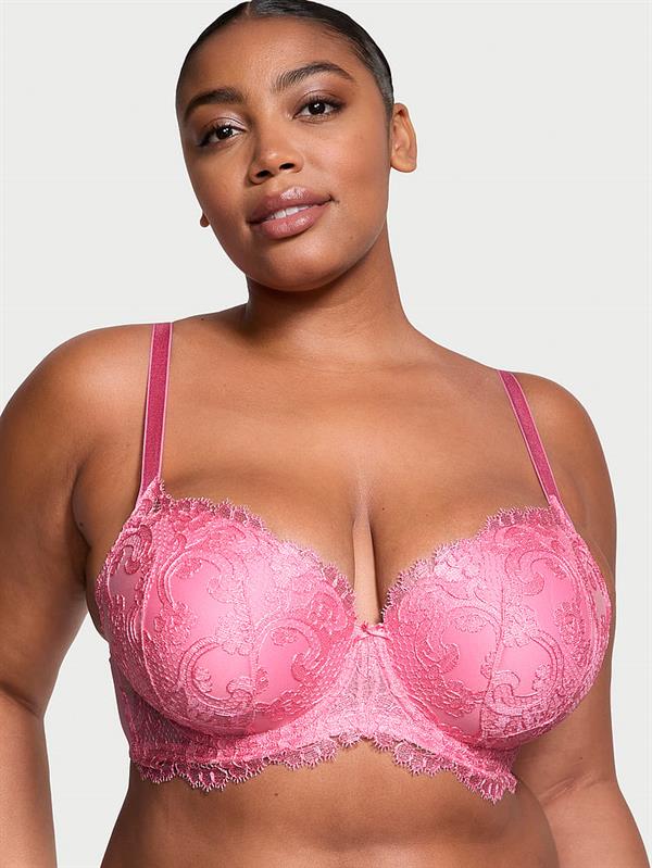 Boho Cicek Islemeli Hafif Destekli Demi Sütyen