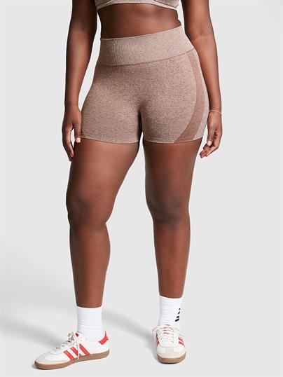 Pink Seamless Yüksek Bel Sort