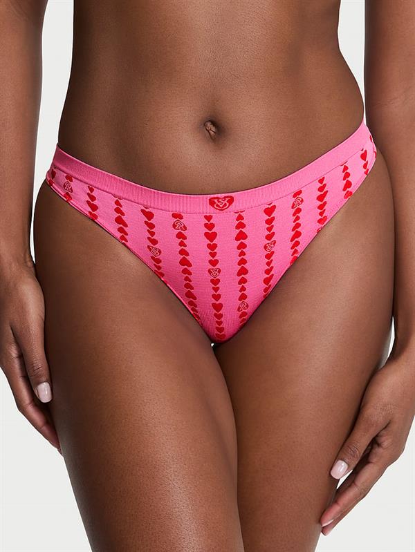 Seamless Kalp Desenli Tanga