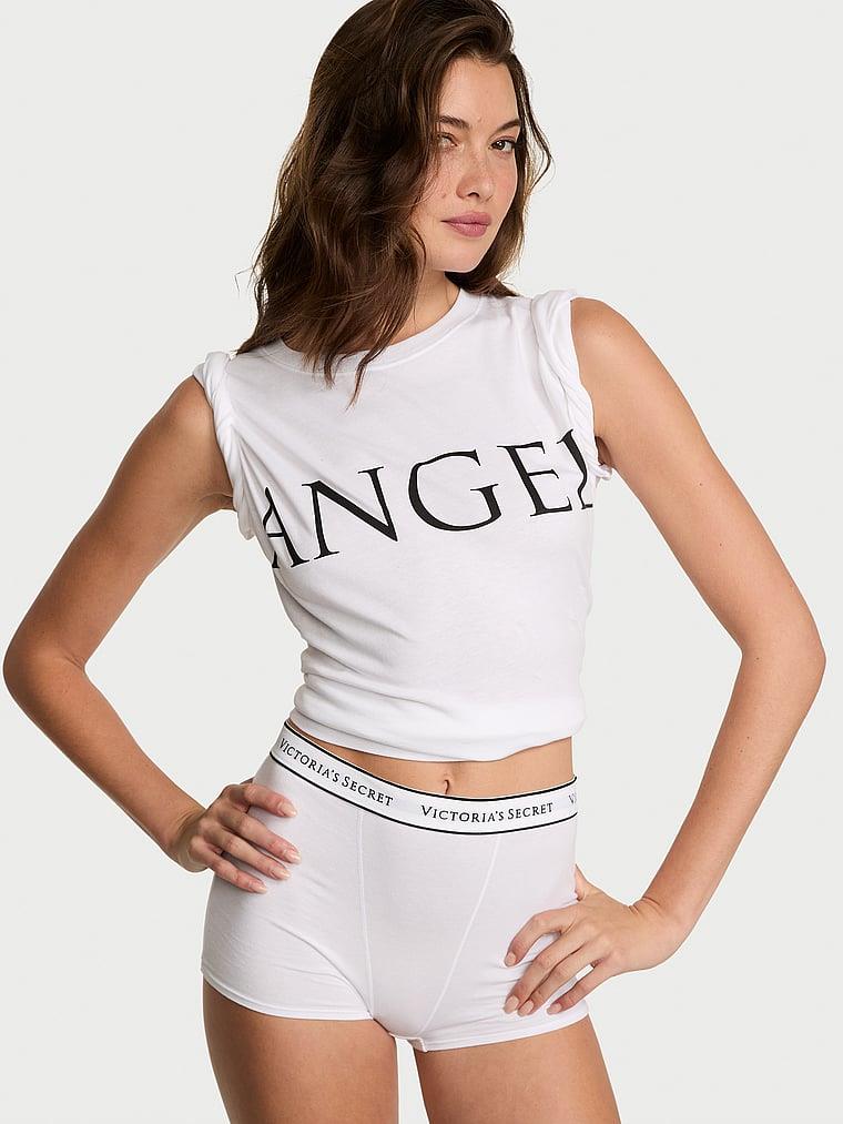 Victorias Secret Fashion Show 25 Oversize Pamuklu Tisort arka görünümü