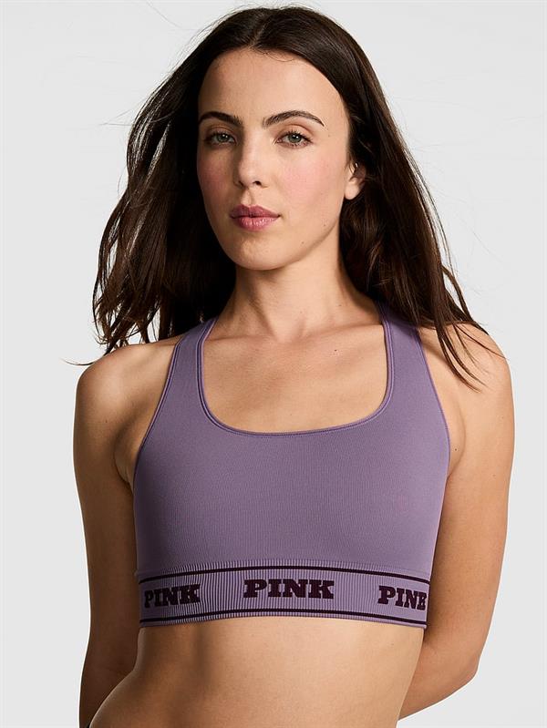 Pink Seamless Cift Yonlu Sporcu Sütyeni