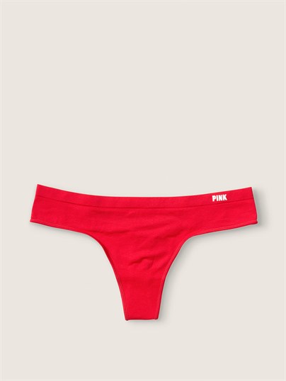 Pink Seamless Tanga Kulot