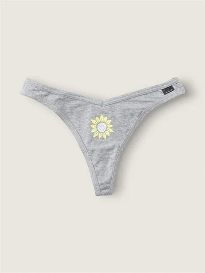 Pink Pamuk Tanga Kulot