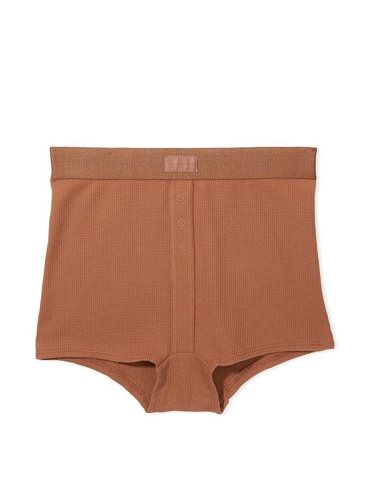 Pink Yüksek Bel Boyshort Kulot arka görünümü
