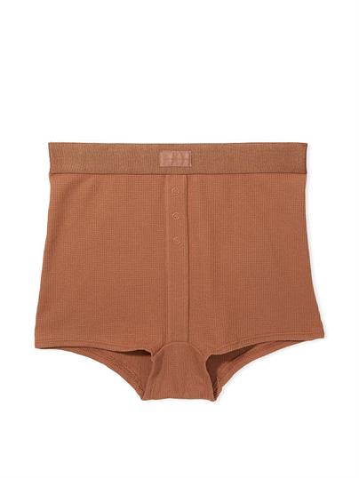 Pink Yüksek Bel Boyshort Kulot