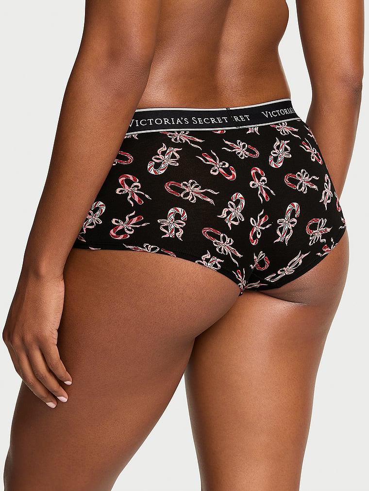 Logolu Pamuklu Boyshort Kulot arka görünüm
