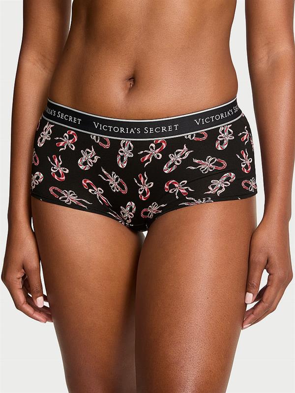 Logolu Pamuklu Boyshort Kulot ön görünüm