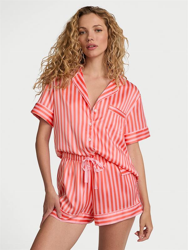 Saten Kısa Pijama Takimi