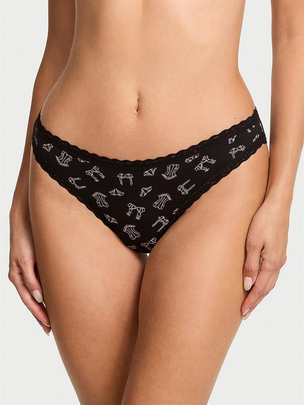 Dantelli Pamuklu Bikini Kulot