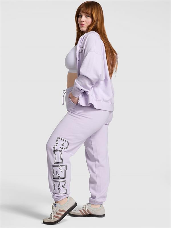 Pink Ivy Fleece Campus Sweatpants
