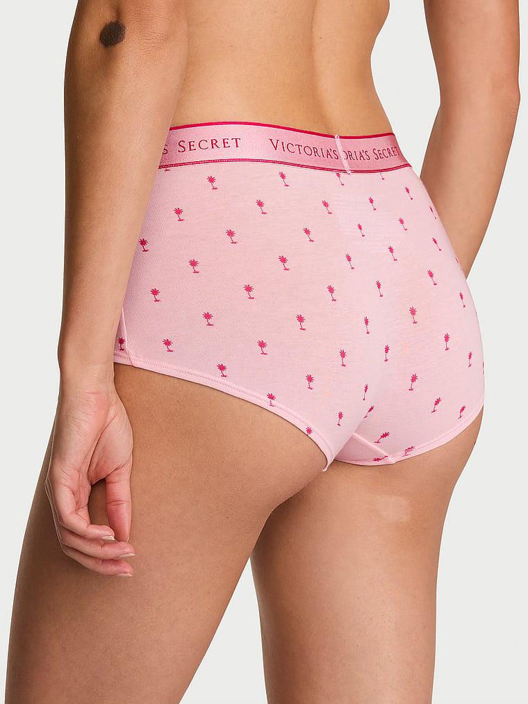 Logolu Pamuklu Boyshort Kulot arka görünümü