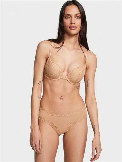 Posey Beli Dantelli Pamuklu Cheeky Kulot