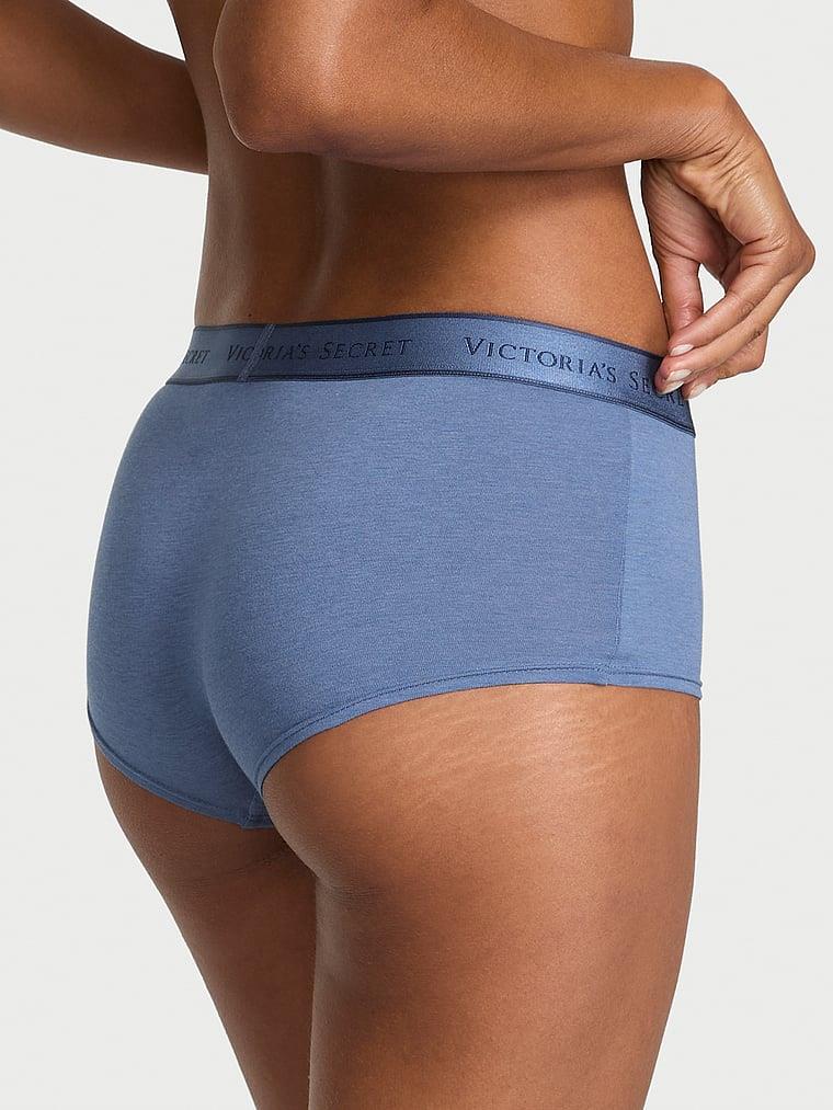 Logolu Pamuklu Boyshort Kulot arka görünüm