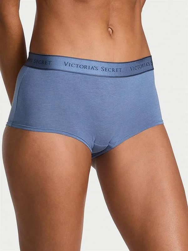 Logolu Pamuklu Boyshort Kulot