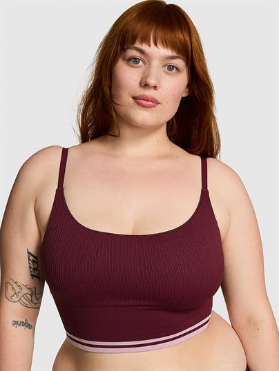 Pink Seamless Longline Sporcu Sütyeni