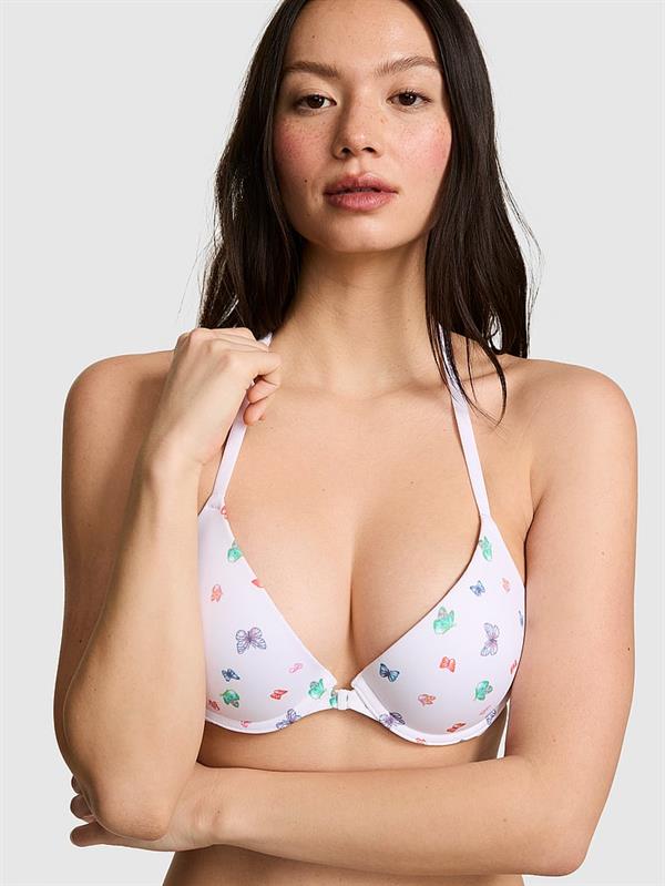 Pink Wear Everywhere Önden Kopcali Push Up Sütyen ön görünüm