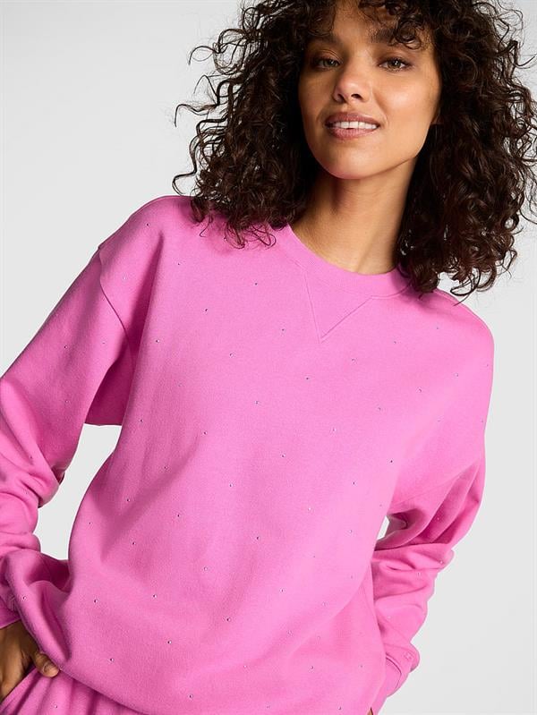 Pink Ivy Oversize Bisiklet Yaka Sweatshirt