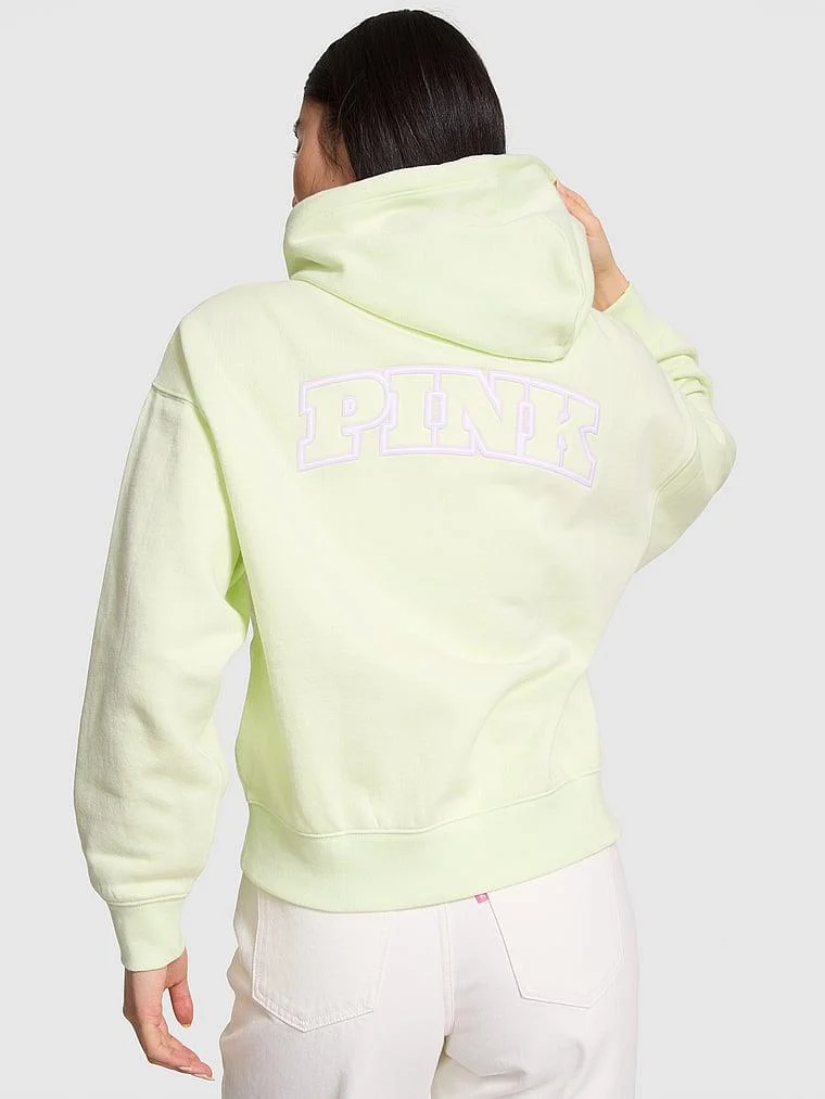 Pink Ivy Fleece Campus Full Zip Hoodie arka görünüm