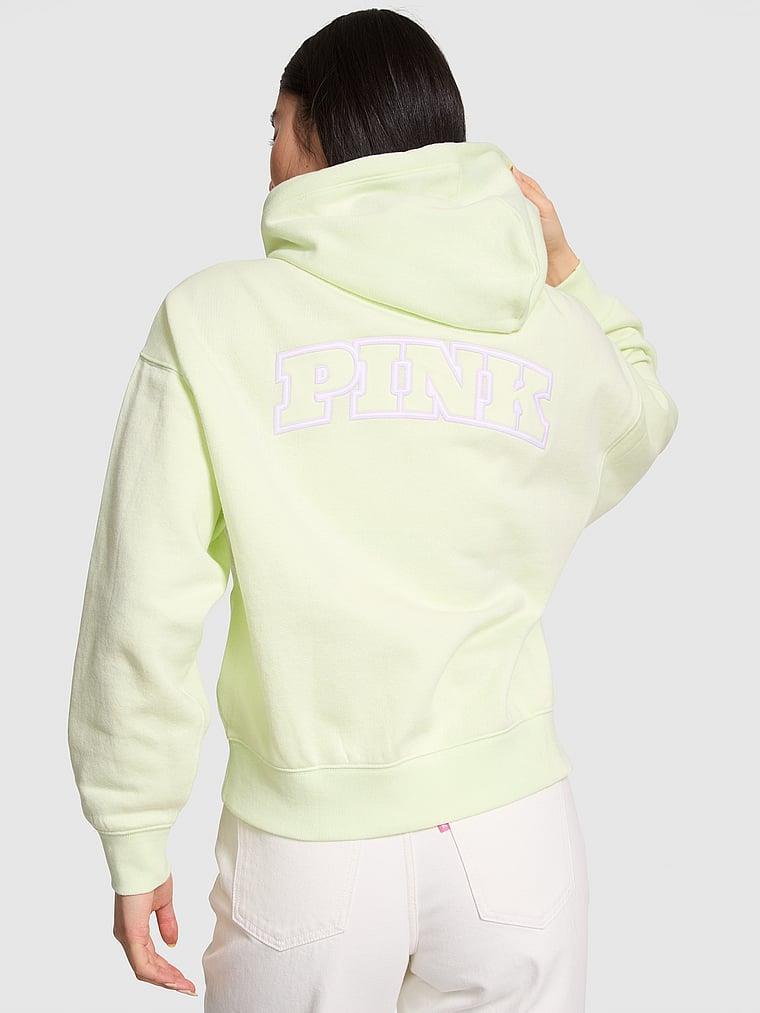 Pink Ivy Fleece Campus Full Zip Hoodie arka görünümü
